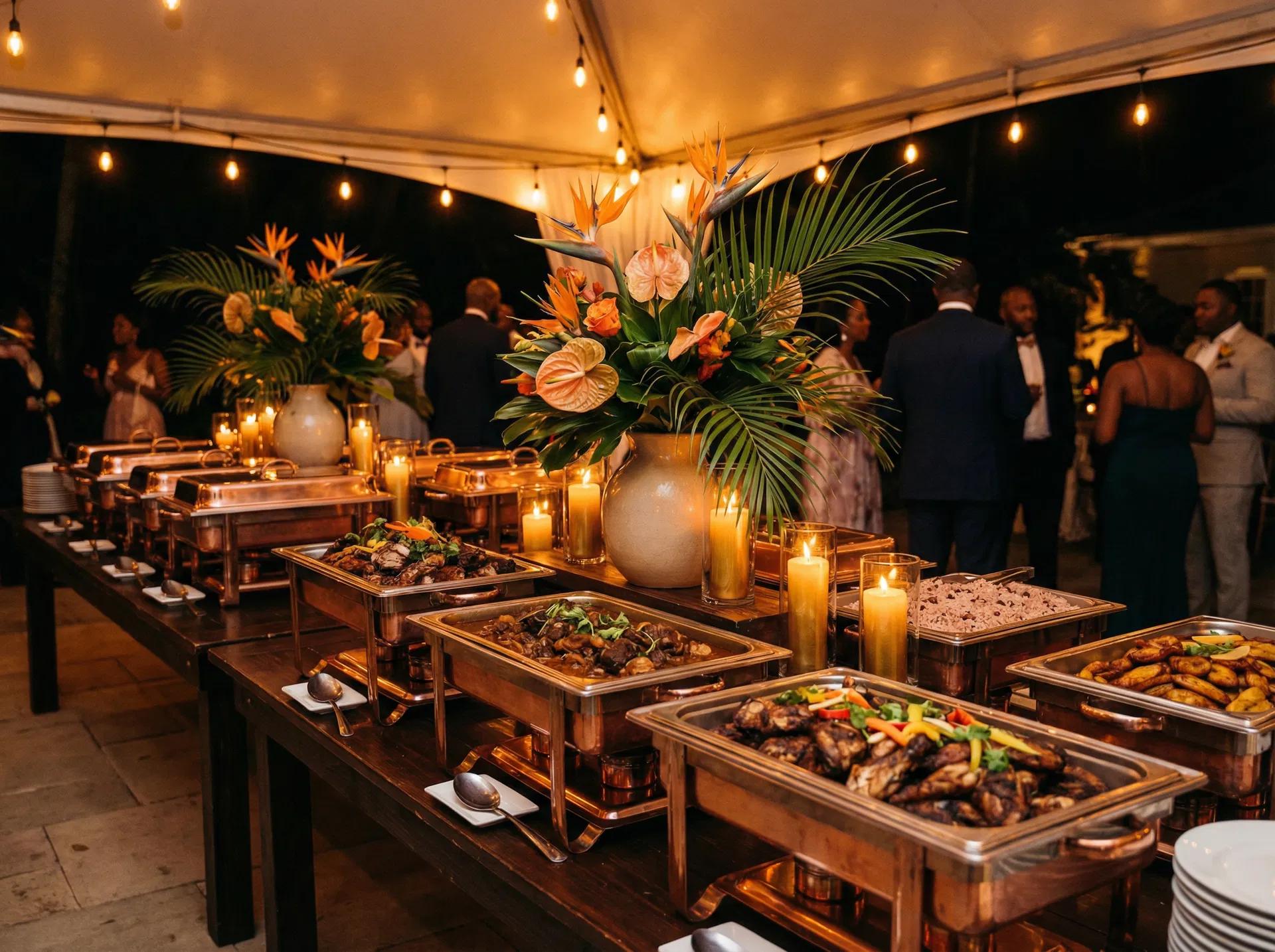 Jamaican-inspired buffet dinner